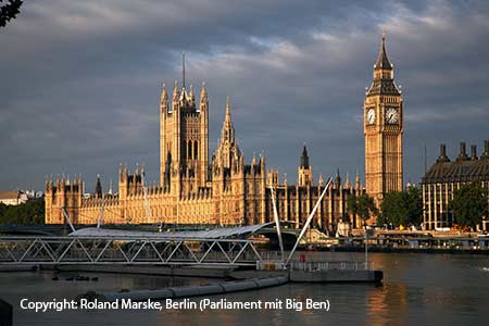 House of Parliament mit Big Ben in London