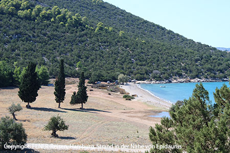 Strand in der Gegend um Epirus