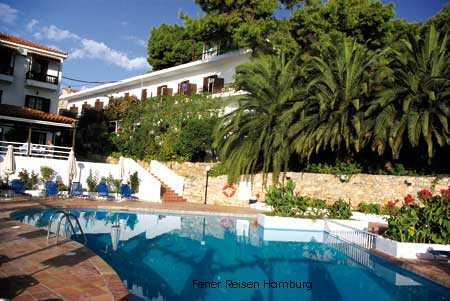 Das Hotel Paradise auf Alonissos