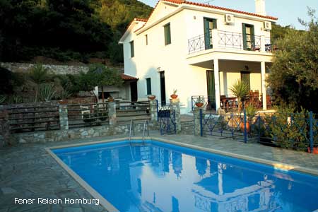 Pool des Ferienhauses Levanda auf Skopelos