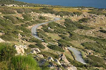 Korucam Halbinsel am Anfang des Besparmak Trails in Nordzypern