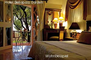 Zimmerbeispiel des Hotels Bellapais Garden bei Girne in Nordzypern