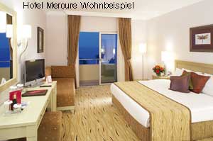 Zimmer im Hotel Mercure bei Girne in Nordzypern