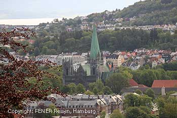 erster Blick auf Trondheim